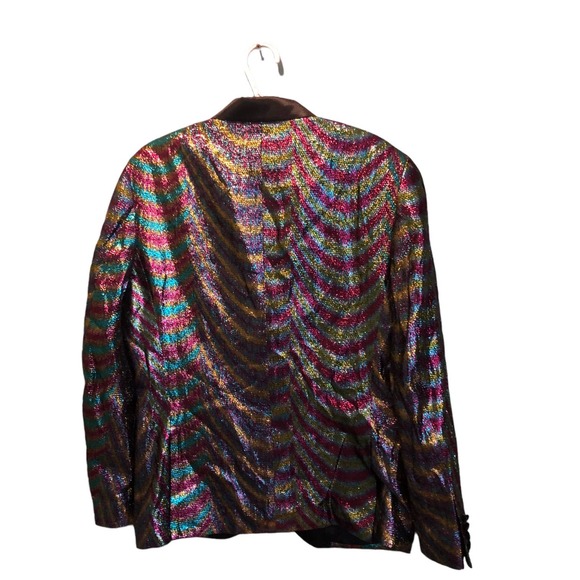 INC International Concepts Men's Slim Fit Blazer Multicolor Patterned 44 Chest - Picture 4 of 5